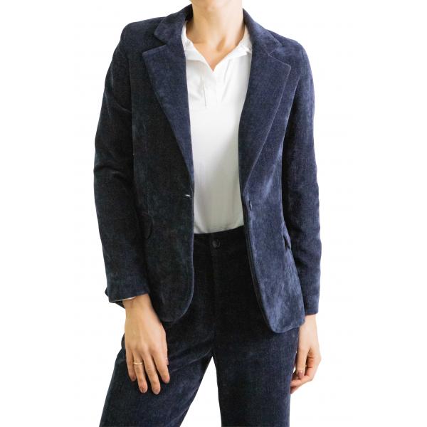Giacca in velluto denim "Eva"